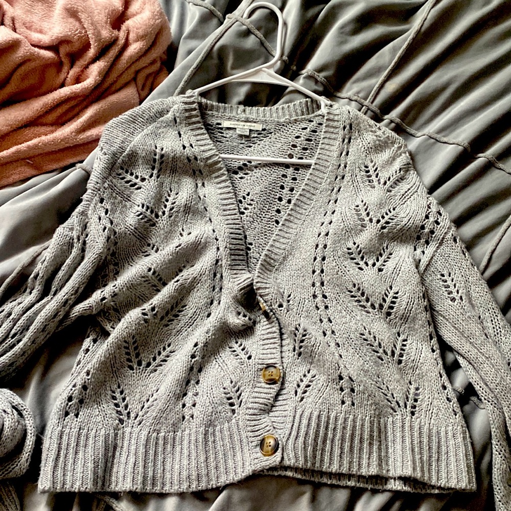 Size medium off the shoulder knit sweater from American Eagle